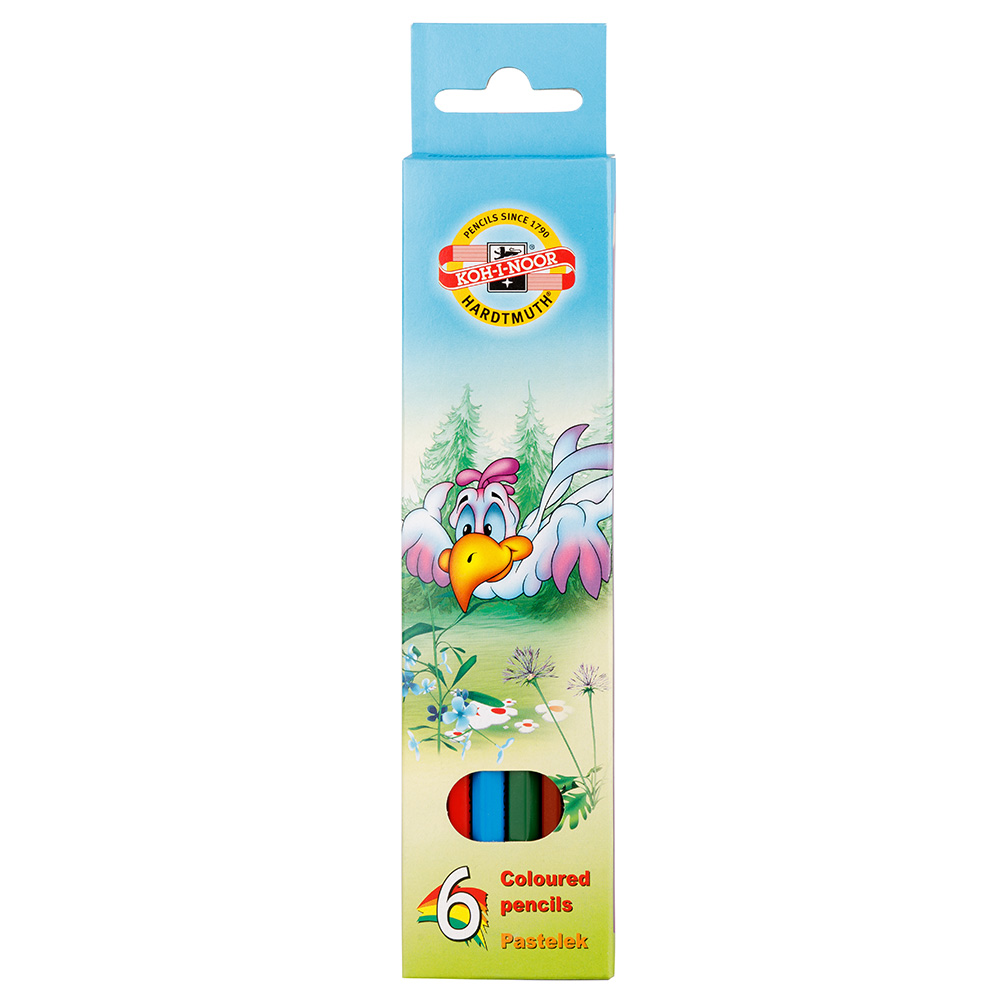 souprava pastelek školních 3551 6 ptáci #105893