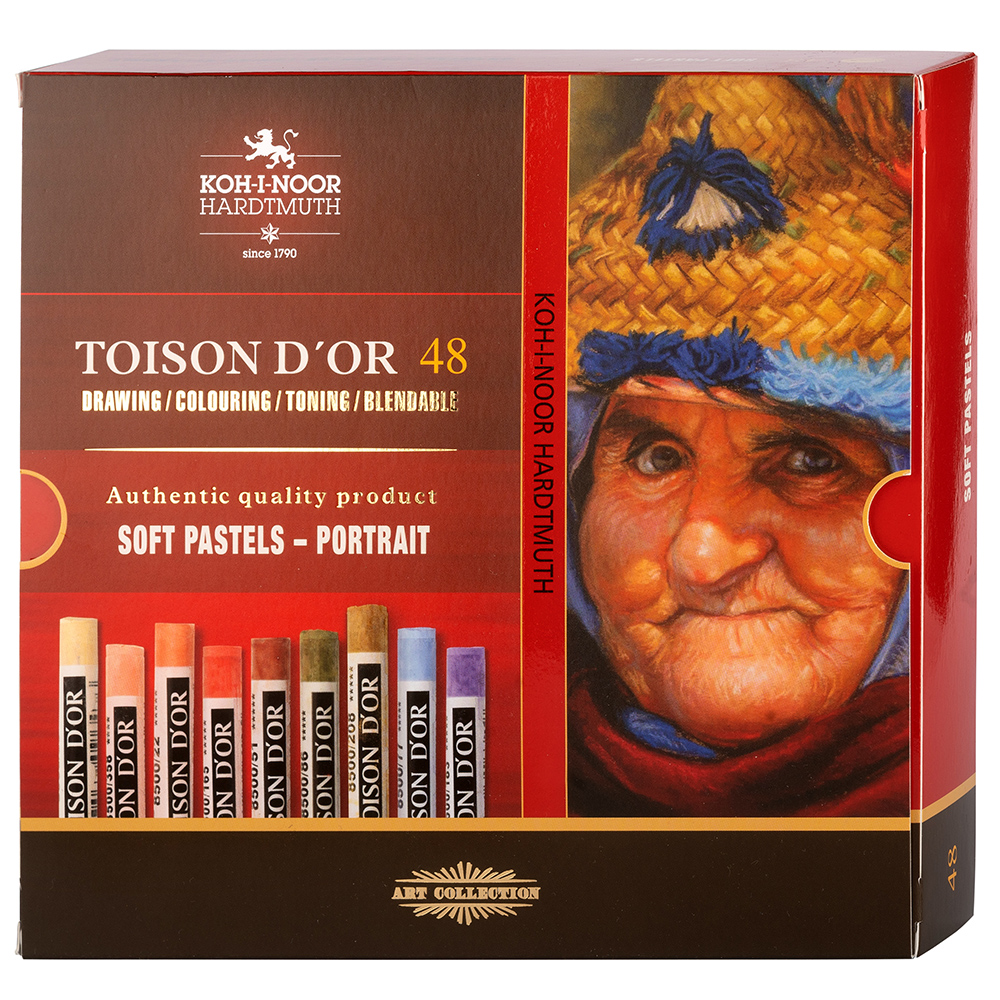 souprava pastelů prašných uměleckých 8516 48 portrét #144034