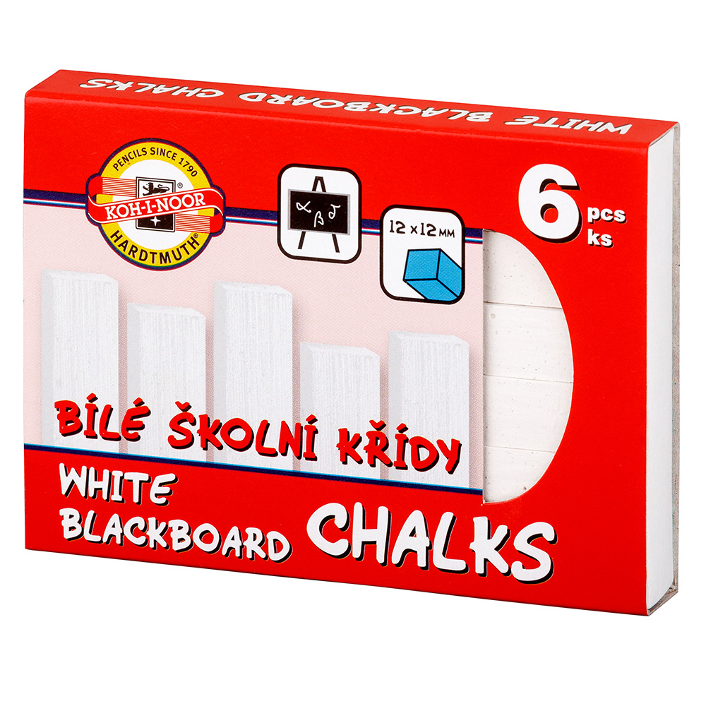 sada křídy školní bílé 6 #18285