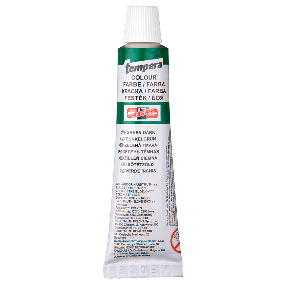 barva temperová 16ml zeleň tmavá #18856
