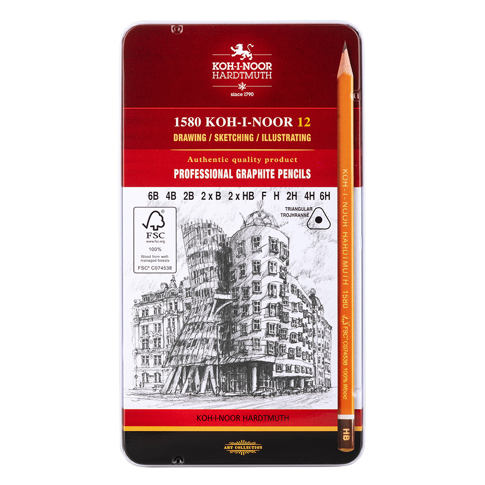 souprava tužek grafitových 3HR 1582 12 FSC 100% #62089
