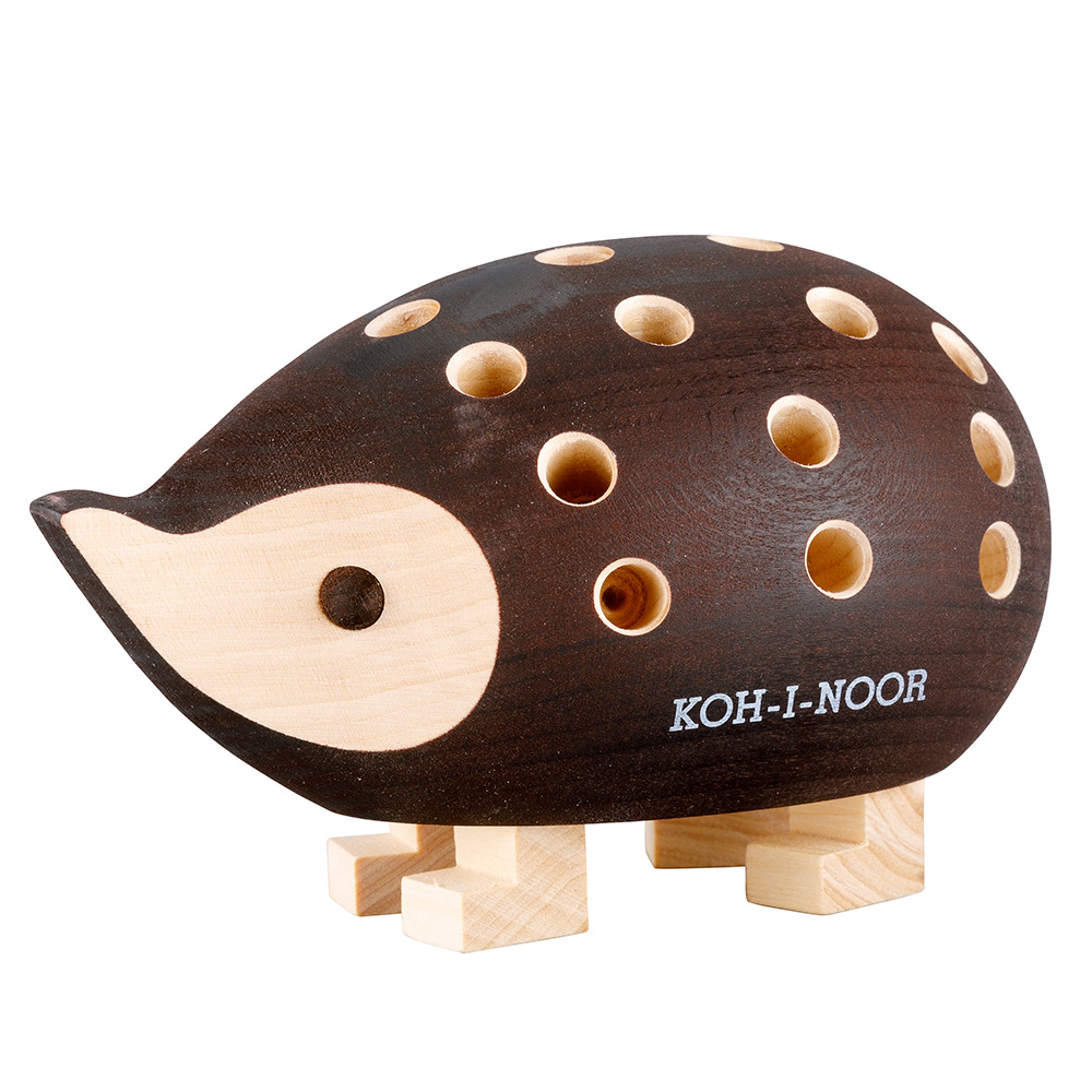 ježek malý dřevěný hnědý #67449