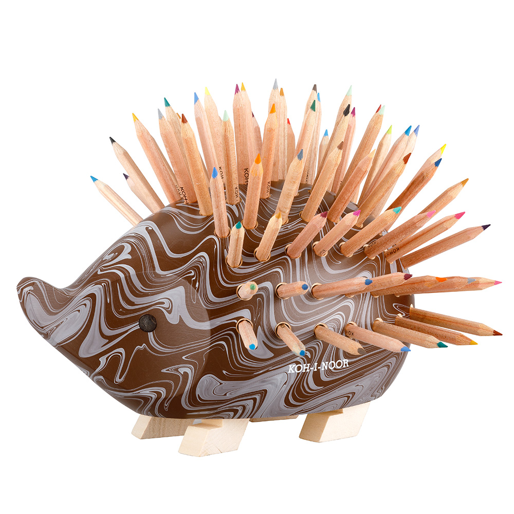 ježek velký dřevěný s pastelkami MAGIC #83673