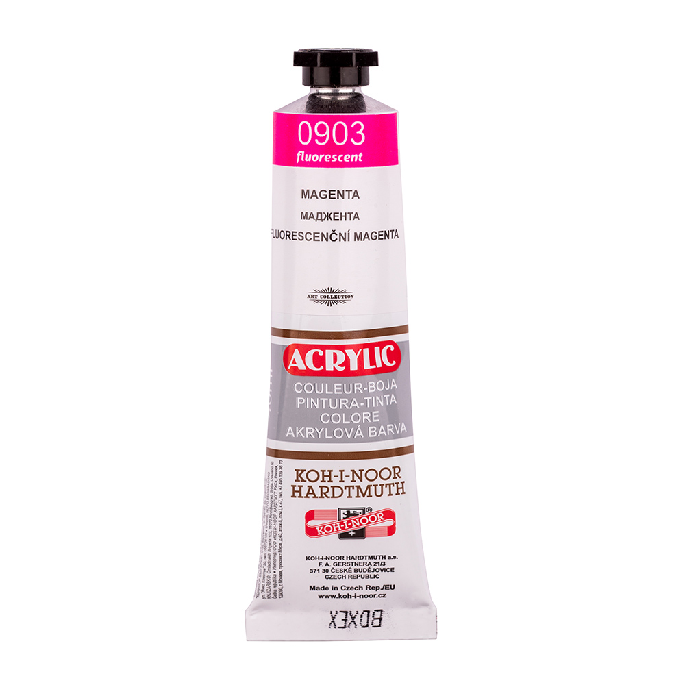 barva akrylová 40ml fluorescenční magenta 0903 #163481