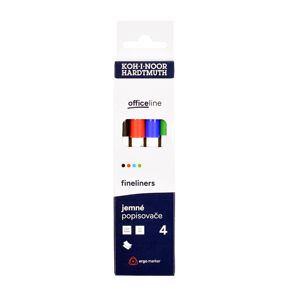 souprava popisovačů fine liner 7001 4 #166982