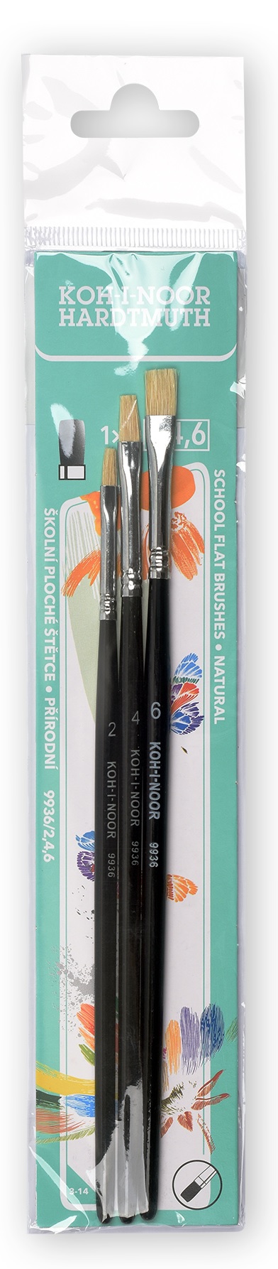 souprava štětců plochých 2+4+6 #56879